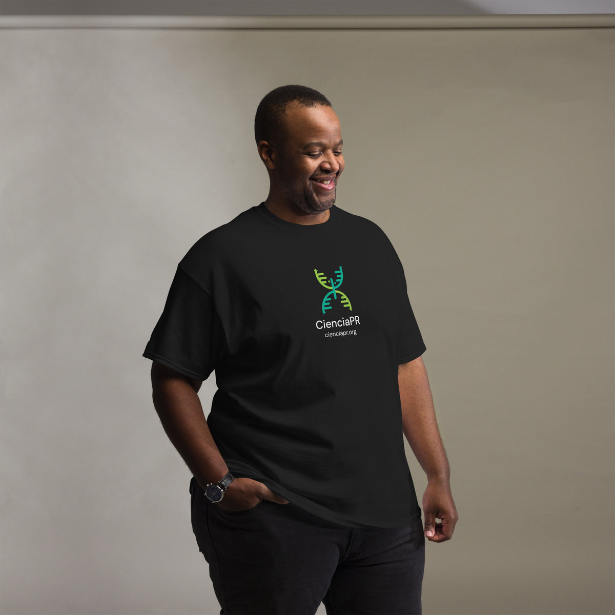 CienciaPR logo Unisex classic tee - Black