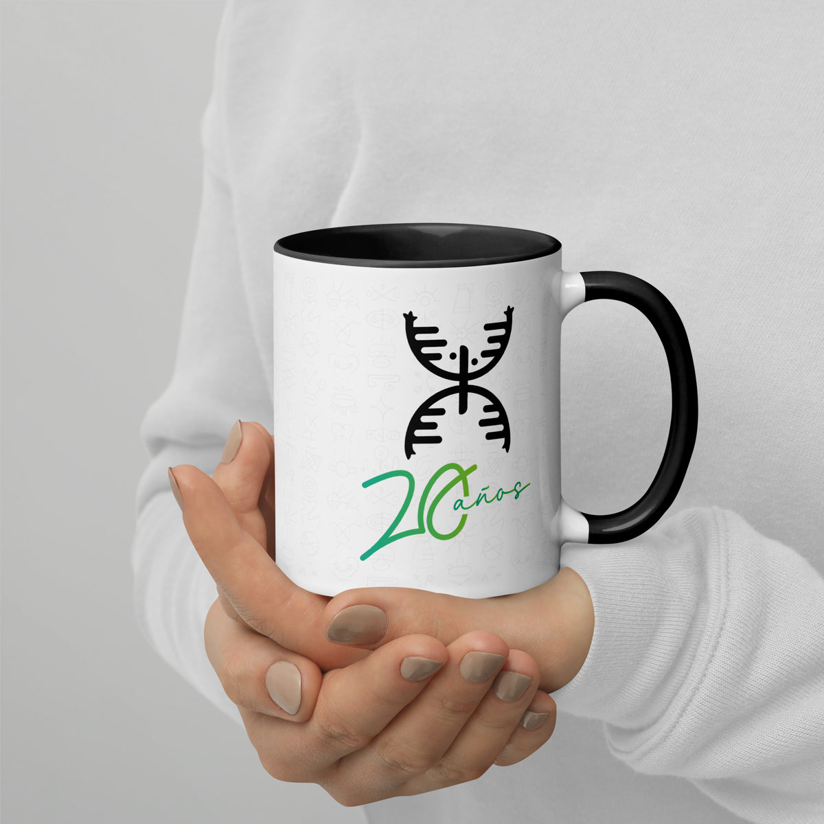 20 yrs Ciencia Boricua Mug - White/Black